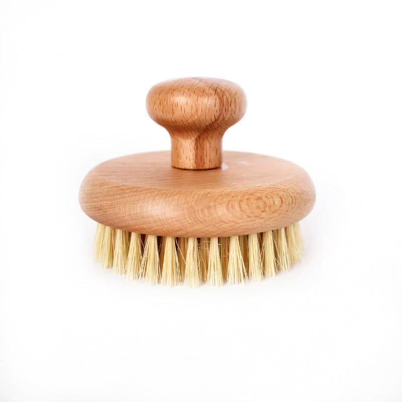 Organic Sisal Dry Body Brush - Eco friendly Natural Zero Waste Round Body Brush - Plastic Free Sustainable Exfoliate