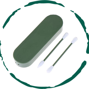 Reusable Silicone Cotton Swab -2 Pack