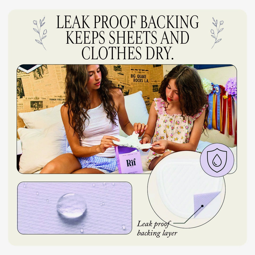 Organic Cotton and Hemp Fiber Menstrual Long / Night Pads with Wings 25% more absorbency - Image 4